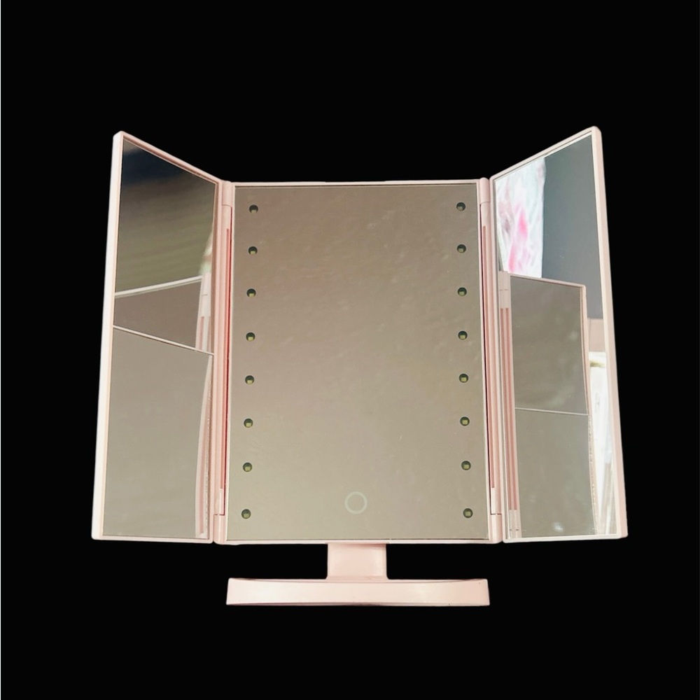 Tri-Fold Vanity Mirror with LED Lights
